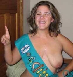 spectacular-cumshots: My tumblr: http://spectacular-cumshots.tumblr.com  there is just something about this that turns me on. very glad it is a full grown woman wearing the sash and not some super young looking flat chested girl. That would cross the