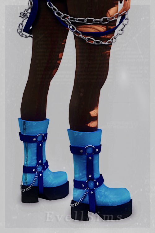 evellsims: Anarchy Shoes✩ 15 Swatches, HQ compatible✩ Unisex, Teen - Elder✩ 6,9k poly, new mesh, pro