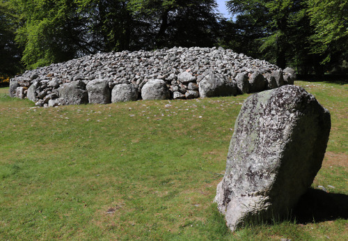 North East Cairn, Clava Cairns, Inverness, Scotland, 27.5.18.The entrance of this Bronze Age burial 