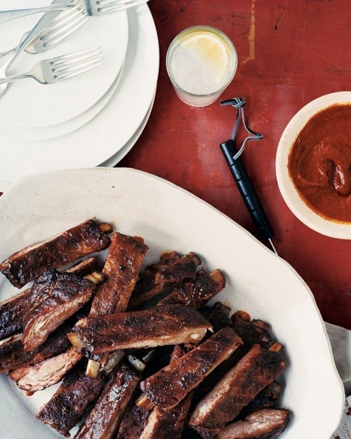 in-my-mouth:  Barbecued Pork Ribs  