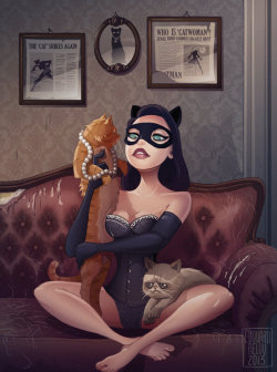 lanangon:  senseorsensuality: Catwoman by Edouard Relou