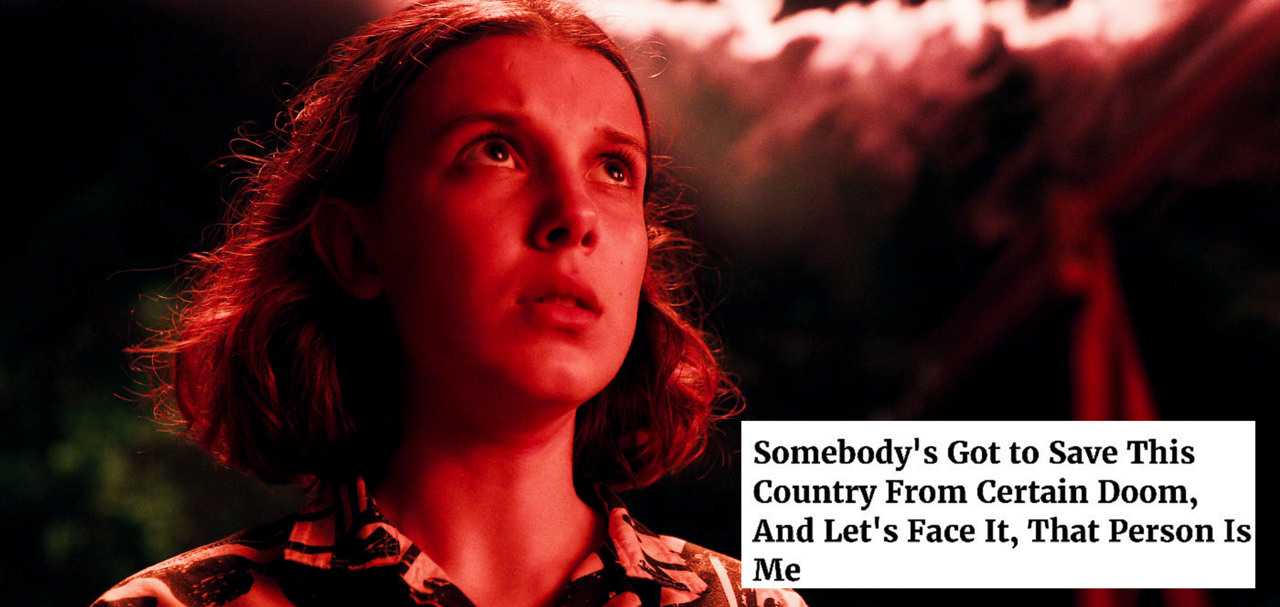 blairwitchz:  stranger things season three+ the onion headlines  