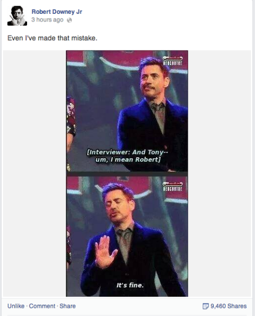 i-ll-be-mother:  Is Robert Downey Jr’s facebook even real? 