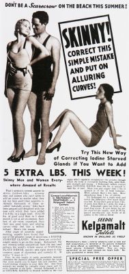 weirdvintage:  Kelpamalt weight gain tablets, 1930s (via Vintage Ad Browser) 