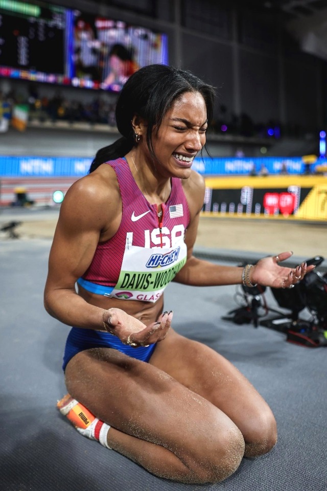Olympic Girls Tara DavisWoodhall 🇺🇸 🥇 Long jump 2025 World...