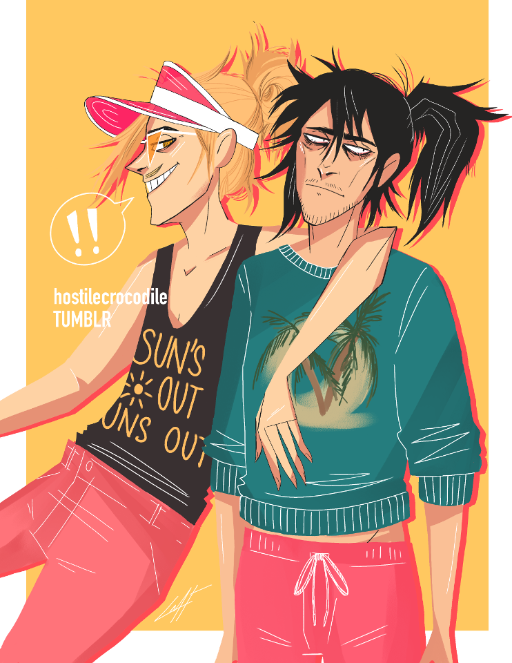 hostilecrocodile:The second drawing for my Summer Fashion BNHA “zine”! I had