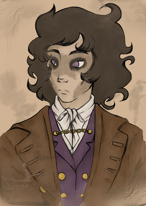 hananosaintjuste:Kurloz Makara bust, from an 1800s based humanstuck AU I have in my head. 