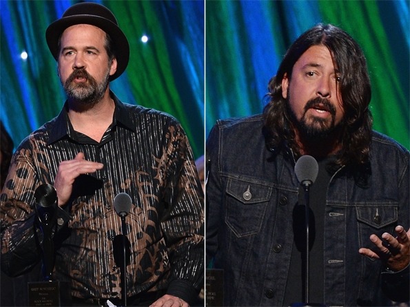 beenason:  Krist and Dave at the Rock ‘N Roll Hall Of Fame, 2014  As soon as he