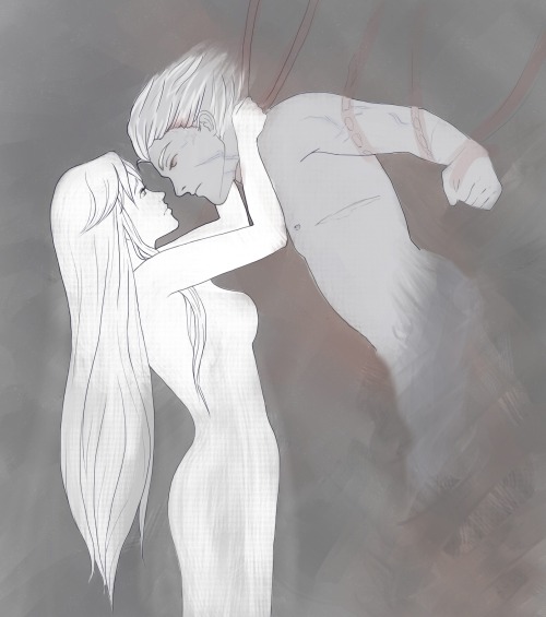 Another endless WIP.Last lullaby. Eva and her son.