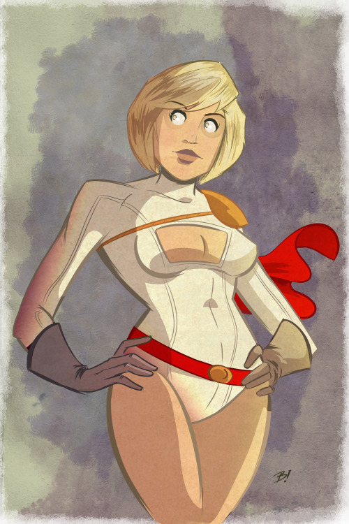 davebardin:  Stayed up way too late last night working on this illustration of Power Girl, but I was having so much fun with it I couldn’t go to bed until it was finished.   Also, I hit another milestone this morning with 900 followers!  Thank you