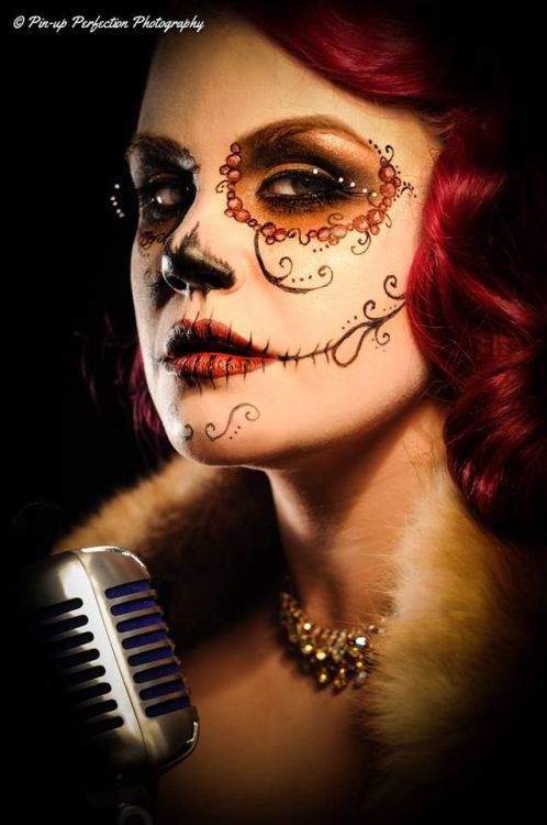 pinup-l0vers:beatiful catrinadia de muertos - catrina