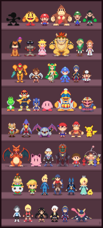 retrogamingblog:  Super Low-Res Bros by Davitsu