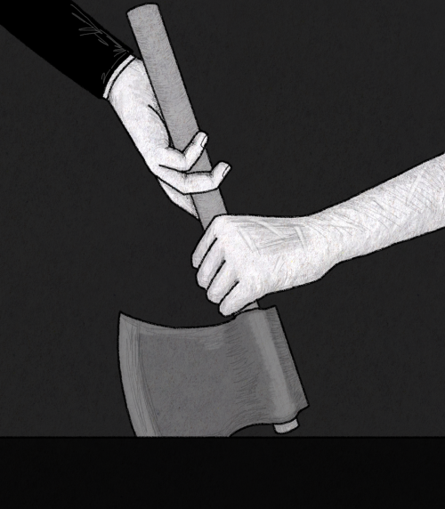 absurdbread: If you don’t dare to hold hand just yet try holding on to an axe