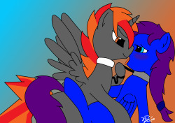 ask-recordspinner:  vgzice:  Digitaliced commission for RecordSpinnerDigitaliced by: ViZStarring: RecordSpinner &amp; LumineeBlue  Hehe this is so adorable