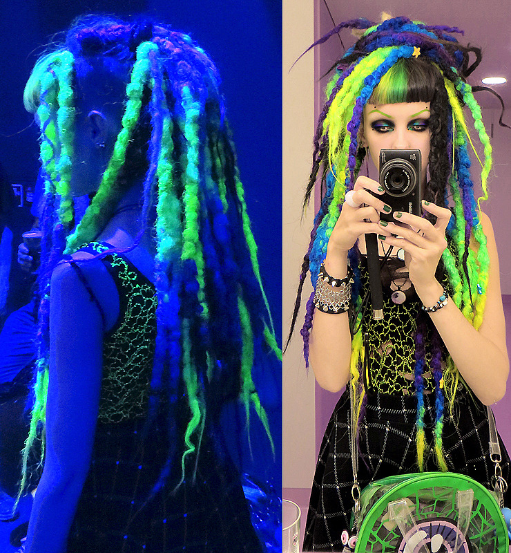 psychara:  They see me glowing, they hatin’.Also did an epic updo with my LS Seven dreadsies