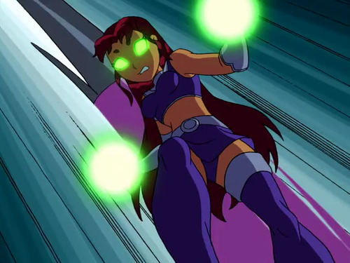 chillguydraws:So does anyone want to take a shot at why Starfire wears the same color
