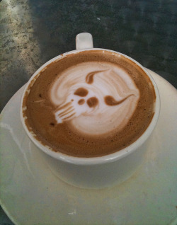 caffeinegalore:  Halloween coffee by Rebecca Tifft on Flickr.