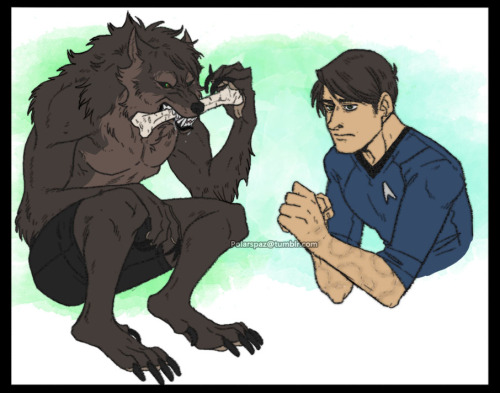 More Werewolf BonesSince Bones is such a gentle werewolf he doesn’t lash out when he transforms unde