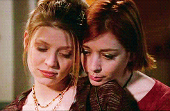 red-fucking-triangles:Willow & Tara - Cute momentsBuffy The vampire slayer