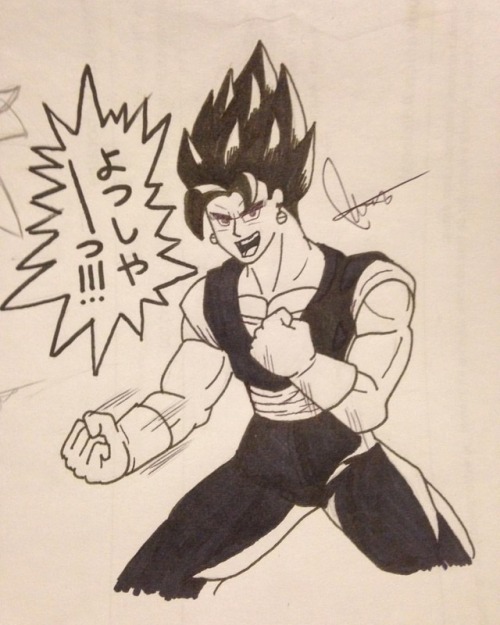 Yosha~!! #vegito #vegetto #dragonballz #inktober #vegeta #kakarot #fusion #ink #marker #markerarth