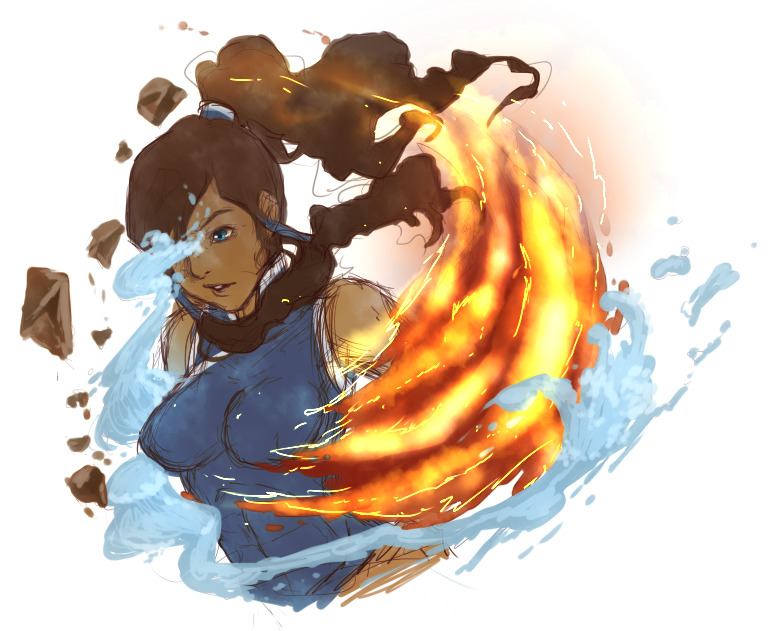 experiement with this style, IDK HAVE A KORRA.  I have never been so lazy and colored