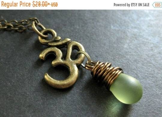 VALENTINE SALE Ohm Necklace. Yoga Jewelry. Teardrop Necklace in Bronze. Yoga Necklace. Clouded Green Necklace. Handmade Jewelry. by TheTeardropShop from The Teardrop Shop. Now available at https://ift.tt/2rSV2fM! #Etsy Shop for TheTeardropShop #Handmade#Jewelry
