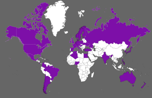 aroacejokes:fuckyeahasexual:Asexual Awareness Week Check In Ace World Domination Map | United S