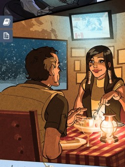 segadores-y-soldados:  As was previously theorized, Michael Chu confirmed today that the man Fareeha is having dinner in the Reflections comic with is her biological father in Canada.    “It featured one panel with Pharah (another of our heroes) and