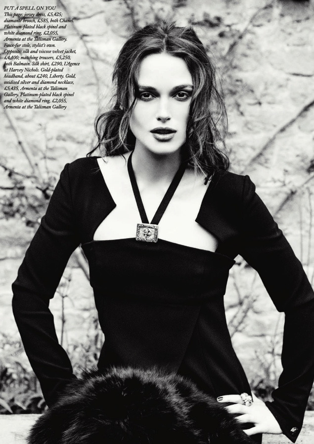 localshop:  Keira Knightley Photographed by Ellen Von Unwerth for Harper’s Bazaar