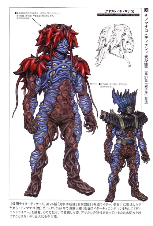 crazy-monster-design: Chinomanako  from Kamen Rider Decade and Samurai Sentai Shinkenger, 2009. Desi