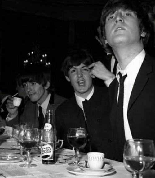 George Looking Like He's Done With Paul From Two Different Angles