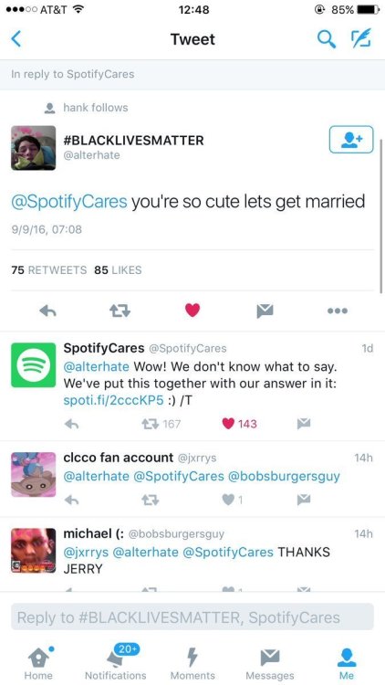 defenestration-committee:  thecommonchick:  OMG SPOTIFY IS CLEVER AF 