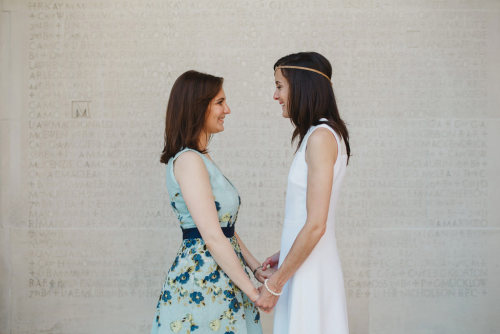 eileenthequeen:weddingsandlesbians:http://www.nivshimshon.comI love seeing Jewish lesbian weddings