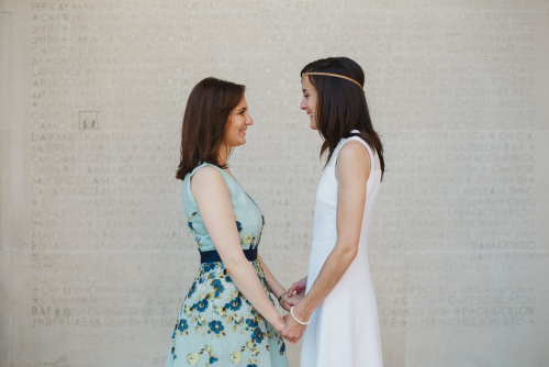 eileenthequeen: weddingsandlesbians: www.nivshimshon.com I love seeing Jewish lesbian wedding