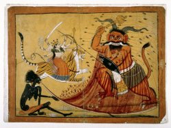 dwellerinthelibrary:  “Durga Slaying the