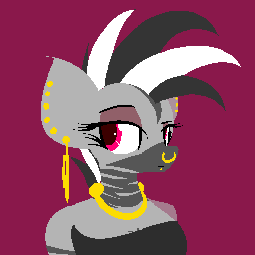 sketchy-replies:No one asked for it but hey here’s a binary drawn anthro Karika.  ^w^