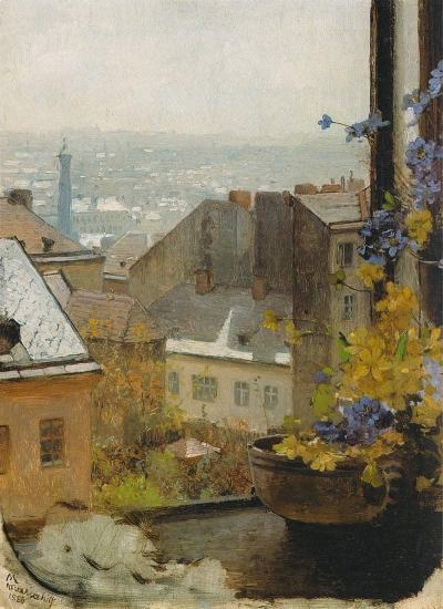 fravery:Carl Moll (Austrian, 1861 - 1945)The View from Schindler&rsquo;s Window