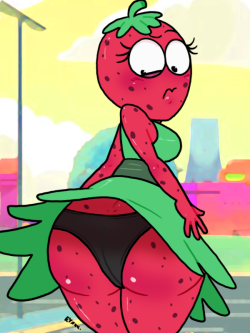 eyzmaster:  Commission for @CringeChan  Drupe’s fruity booty!  yummy~ ;9