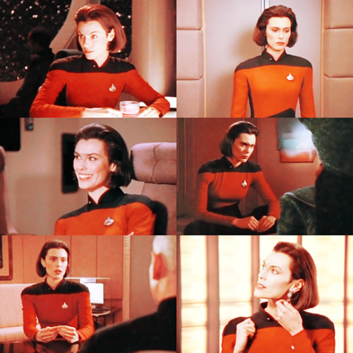 autisticpadme:Ladies of Star Trek: The Next GenerationRo Laren in 5x03: Ensign Ro