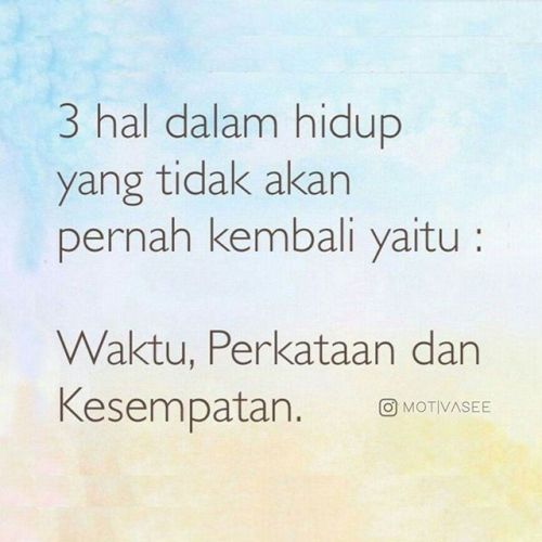 Instagram Motivasee Waktu Akan Semakin Berharga Bila Dijaga Dengan