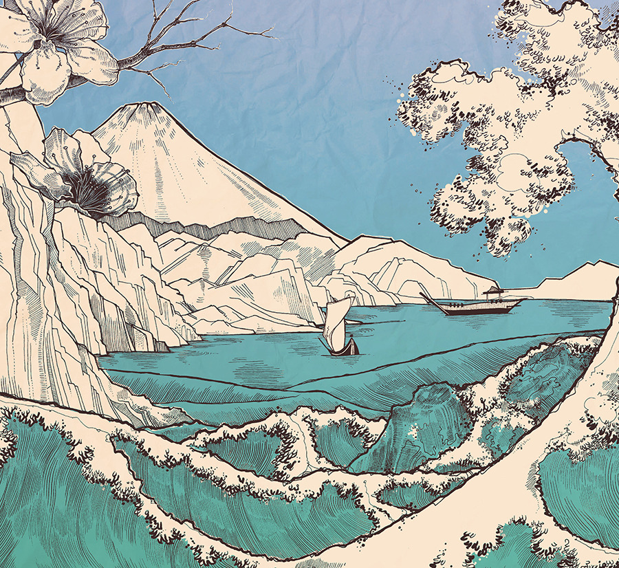 COMPARISON - my work and Jean Giraud (MOEBIUS)my work on the left, Moebius on the
