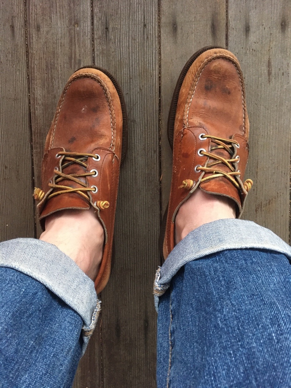 Vintage 80s LL Bean blucher mocs 