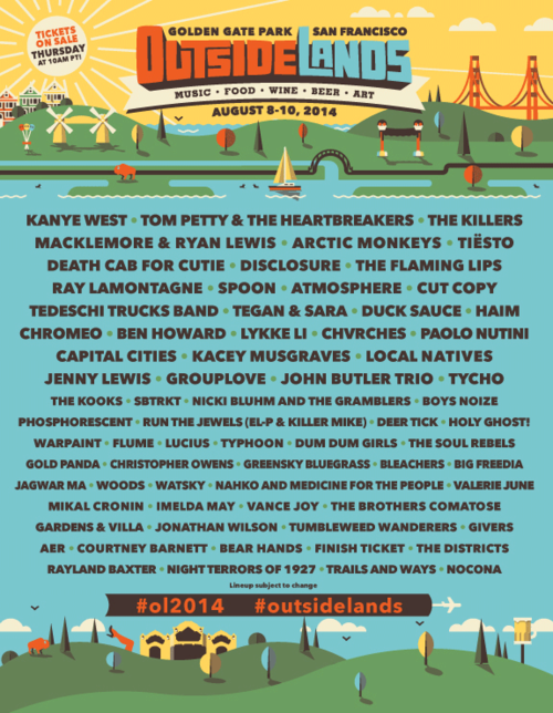 stereogum:  Outside Lands Lineup 2014   fuck i wanna see big freedia so bad