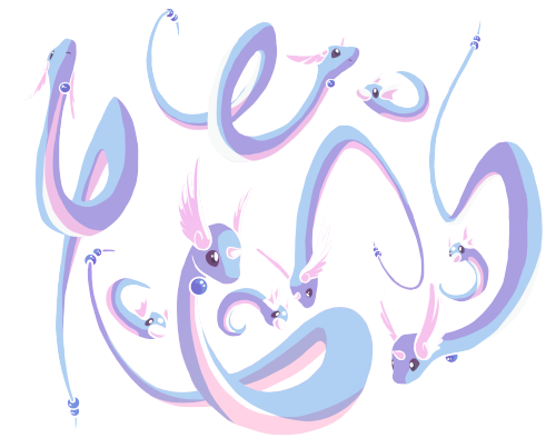 alparial:Pastel Noodle Dragons