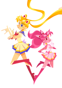 lucyf719:    Sailor Moon & Chibiusa 