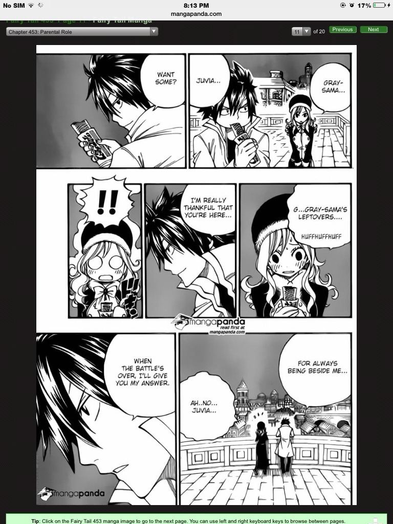 In the first picture, i wonder what natsu is going to do&hellip; Proposing to