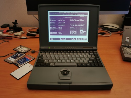 Old laptops booting from PCMCIAI recently mentioned PCMCIA linear memory cards (both SRAM and flash)