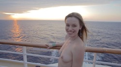 Blueturtleproduction:  Sunset Aboard The Big Nude Boat   See The Video Here  @Blueturtleproduction