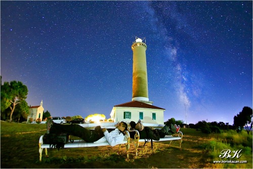 #259 Study the star sky above Veli Rat lighthouse on Dugi Otok.Photo by Boris Kačan Photography