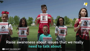 This dancer is using movement to raise awarness about missing children.